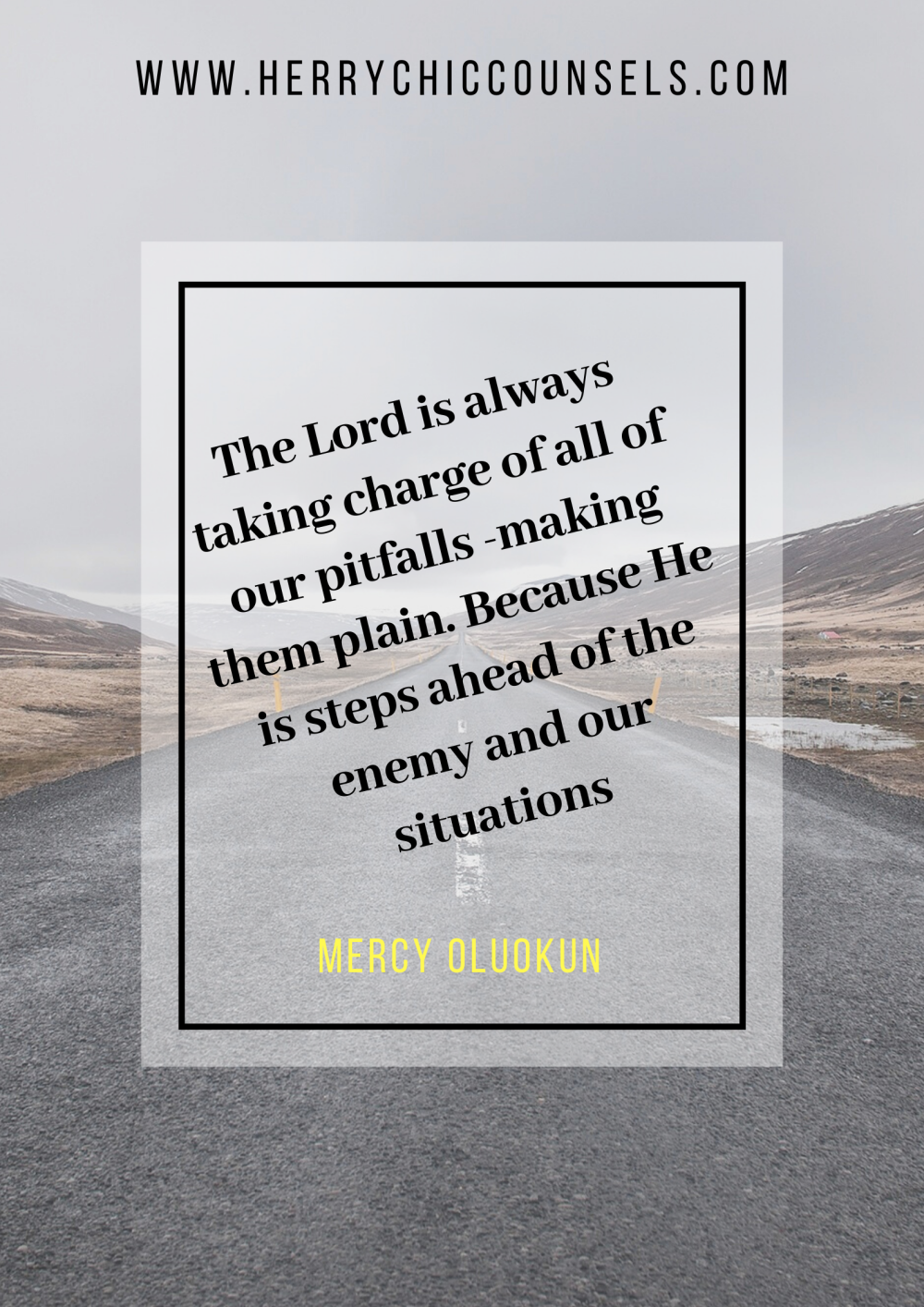 The Lord takes charge of us - Steps ahead of our enemies