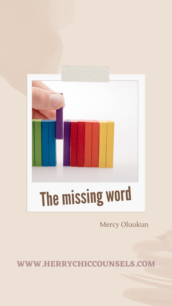Missing word 