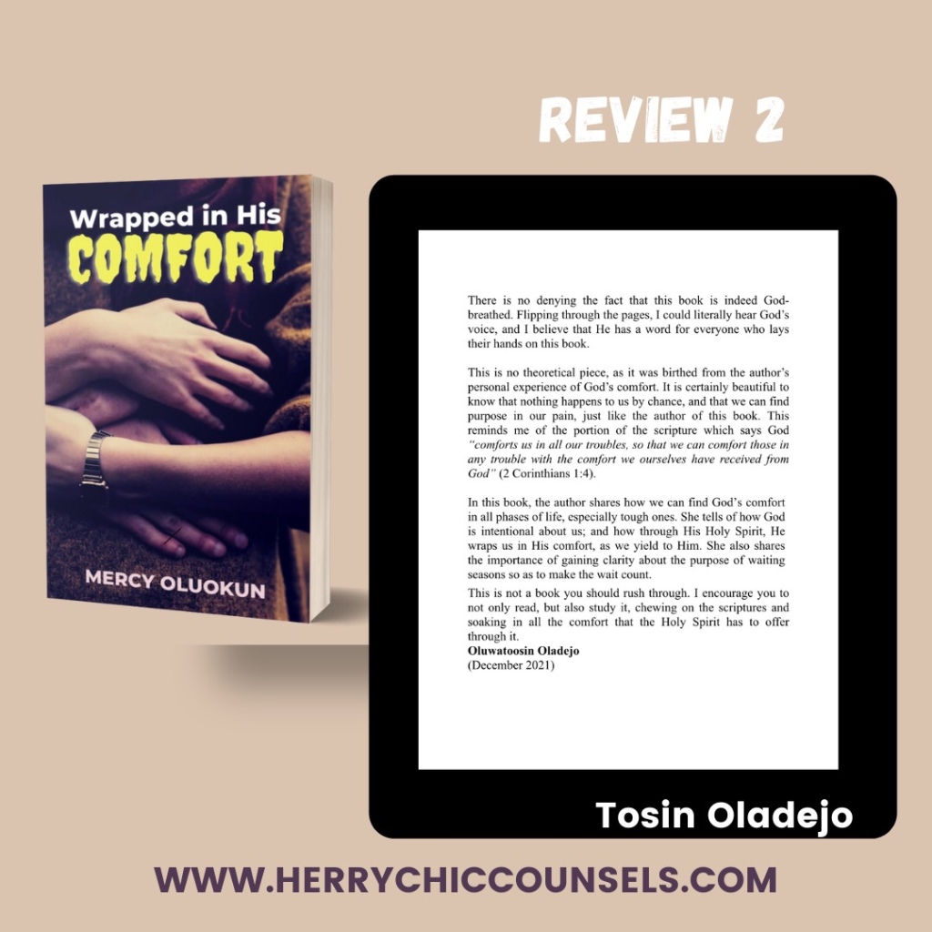 Wrapped in His comfort Book review 