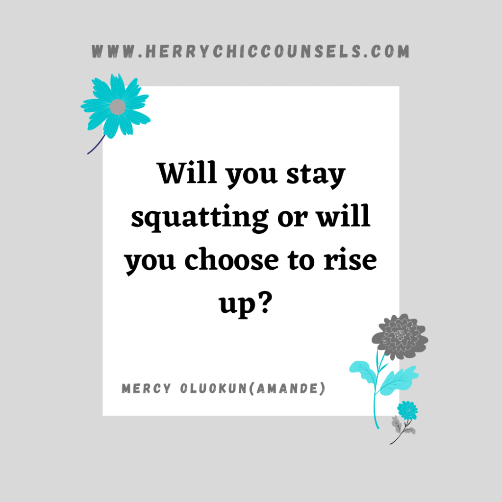 Will you choose to stay down or rise up